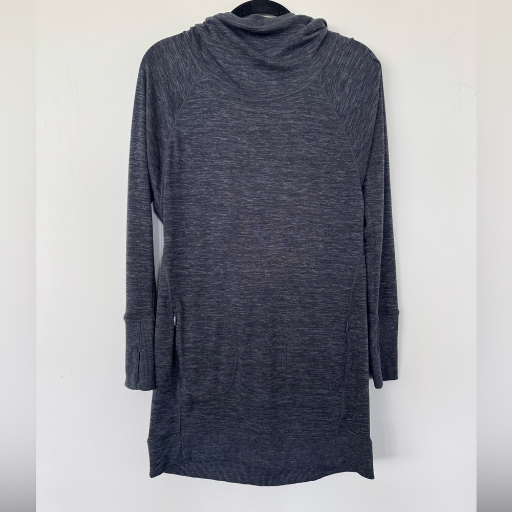 Athleta Dress Blissful Hoodie Dress Grey sz XS